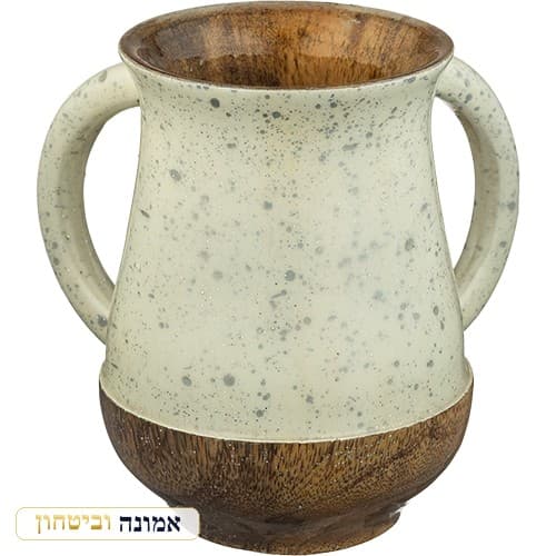 נטלה מהודרת קלה "עץ מנגו עבודת יד" 12 ס"מ — מבט ראשי