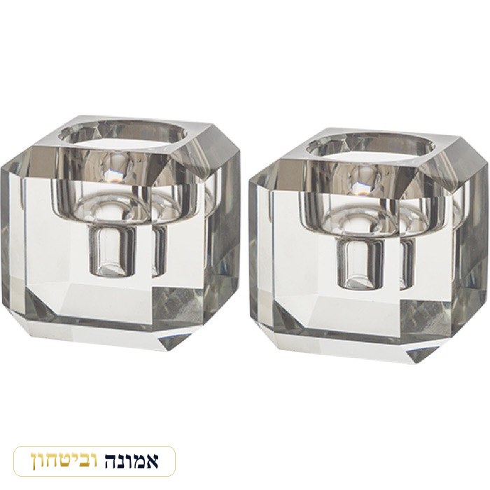 זוג פמוטי קריסטל "כדור מהודר" 7X7 ס"מ